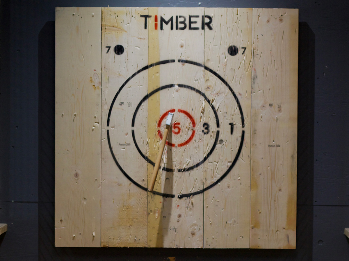 Axe Throwing » Timber Axe Bar and Bowl